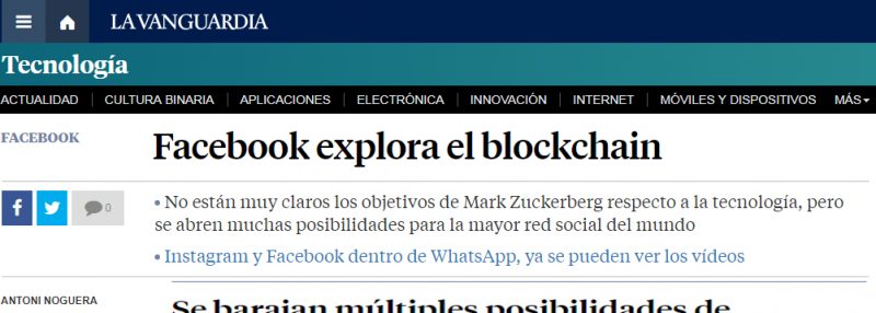 facebook blockchain