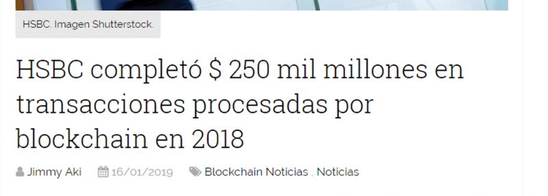 hsbc blockchain