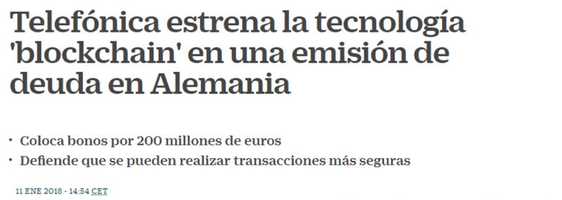 telefonica blockchain